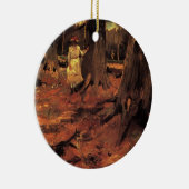 Meisje in het Wit in de Bossen van Vincent van Gog Keramisch Ornament (Rechts)