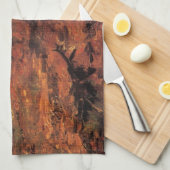 Meisje in het Wit in de Bossen van Vincent van Gog Theedoek (Quarter Fold)