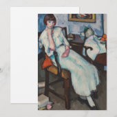 Meisje in het wit | Samuel John Peploe (Voorkant / Achterkant)