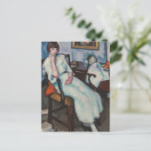 Meisje in het wit | Samuel John Peploe Briefkaart (Staand voorkant)