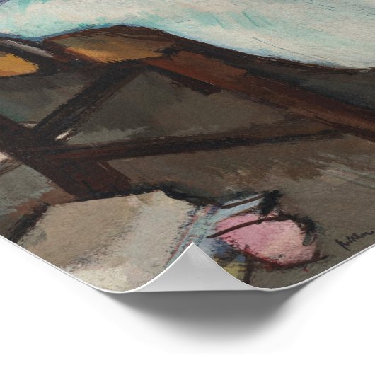 Meisje in het wit | Samuel John Peploe Poster (Hoek)