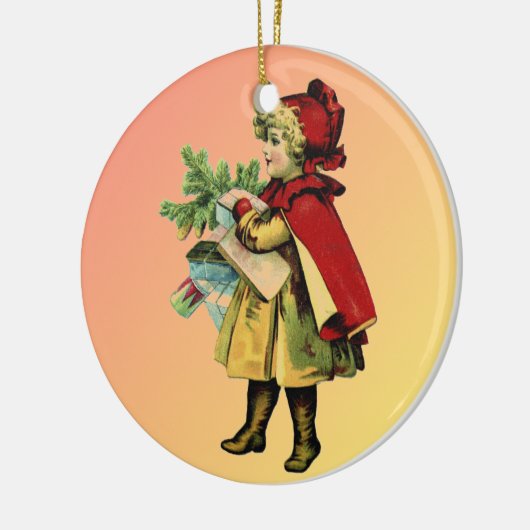 meisje in Kaapverdië en kerstversiering met Bonne Keramisch Ornament (Links)