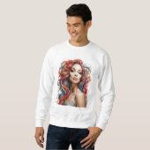 Meisje in kleuren trui (Voorkant volledig)