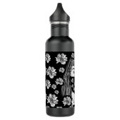 Meisje in masker Roestvrij stalen flesje Waterfles (Links)