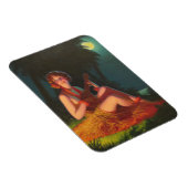 Meisje in Moonlight met Banjo Ukulele Magneet (Rechterzijde)