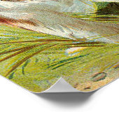 Meisje in  paasmakerij bij Bunny Costume Poster (Hoek)