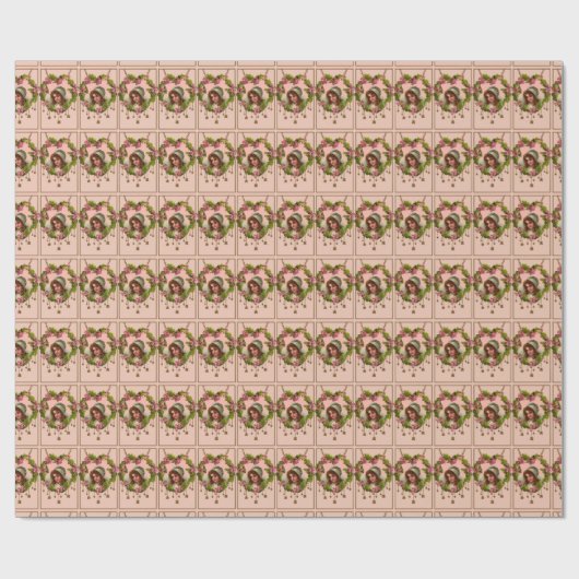 meisje in papier met handgeschenken (Vlak)