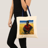 Meisje in Red 1992 Tote Bag (Voorkant (product))