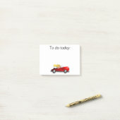Meisje in rode auto Post It-notitie Post-it® Notes (Op bureau)