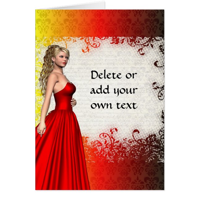 Meisje in rode jurk (Voorkant)