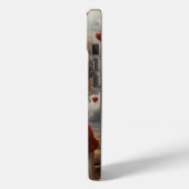 Meisje in rode moderne kunst Case-Mate iPhone case (Achterkant / Links)