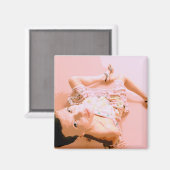 meisje in roze magneet (Voorkant / Achterkant)