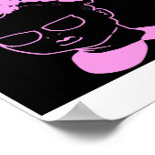 Meisje in Roze: Mink Pink-Puffs Poster (Hoek)