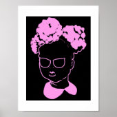 Meisje in Roze: Mink Pink-Puffs Poster (Voorkant)