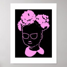 Meisje in Roze: Mink Pink-Puffs Poster