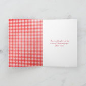 meisje in tarweveld met rode ballon kaart (Binnen)