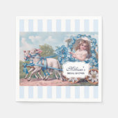 meisje in vervoer met lammeren Bridal Tea Servet (Voorkant)