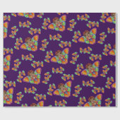 Meisje in vlindervleugels cadeaupapier (Vlak)