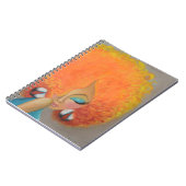 Meisje in vuur en vlam! Zwarte Vrouw, Kleurrijk Ha Notitieboek (Linkerzijde)