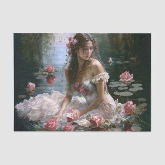 Meisje in water tissuepapier (Voorkant)