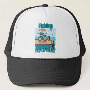 Meisje in Wielstoel Gevist Trucker Pet