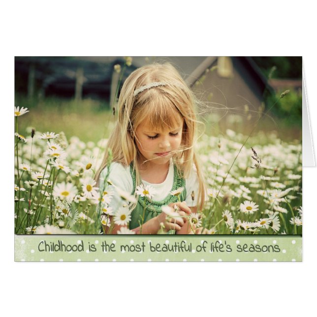 Meisje in wilde bloemen (Voorkant Horizontaal)