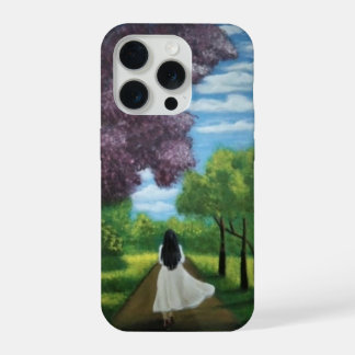 Meisje in witte jurk iPhone 15 pro case
