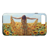 Meisje in zonnebloemveld Case-Mate iPhone case (Achterkant (Horizontaal))