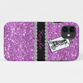 Meisje IPHONE 5 HOESJE PINK. PARIS BLING (Achterkant (horizontaal))