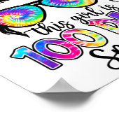 Meisje is 100 dagen slimmer 100 dagen van school r poster (Hoek)