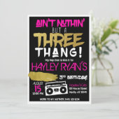 Meisje is niets anders dan een drie-ding hiphop 3d kaart (Staand voorkant)