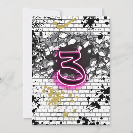 Meisje is niets anders dan een drie-ding hiphop 3d kaart (Achterkant)