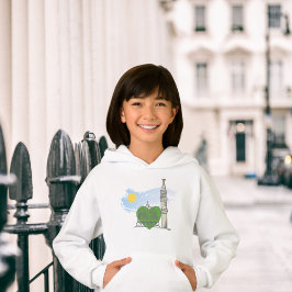 Meisje Islamitische Hoodie: Liefde Hart Masjid an-