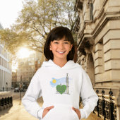 Meisje Islamitische Hoodie: Liefde Hart Masjid an-