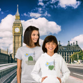 Meisje Islamitische Hoodie: Liefde Hart Masjid an-