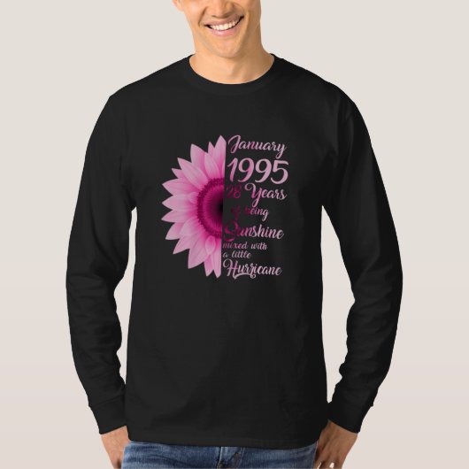 Meisje januari 1995 TShirt 28 jaar oud 28 (Voorkant)