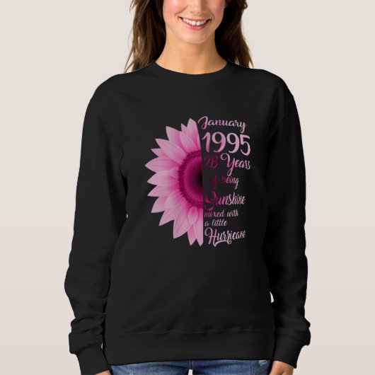 Meisje januari 1995 TShirt 28 jaar oud 28 (Voorkant)
