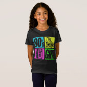 Meisje jaren '80 Mode 80 Theme Party 80 T-shirt (Voorkant volledig)