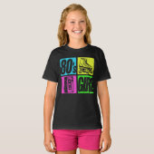 Meisje jaren '80 Mode 80 Theme Party 80 T-shirt (Voorkant volledig)