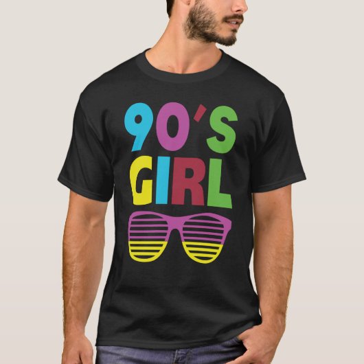 Meisje jaren '90 Mode Theme Party Outfit Groovy H T-shirt (Voorkant)