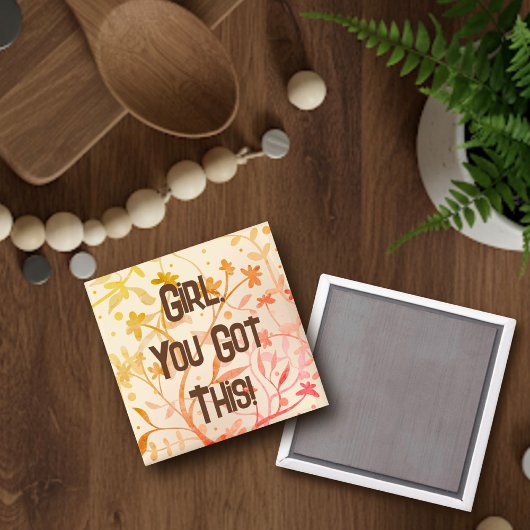 Meisje je hebt deze gepersonaliseerde inspirativit magneet