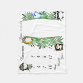 Meisje/Jongen Baby Milestone Deken Maat 40 x 30 (Voorkant)