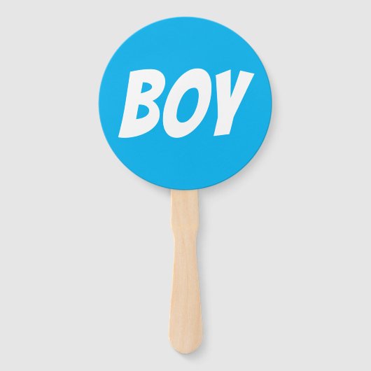 Meisje / Jongen geslacht onthullen blauw roze quiz Handwaaier (Voorkant)