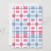 Meisje, jongen onthullen, ooievaars, hart bloem Ba Kaart (Achterkant)