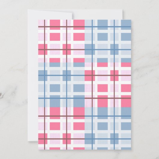 Meisje, jongen onthullen, ooievaars, hart bloem Ba Kaart (Achterkant)