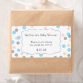 Meisje jongen tweeling / geslacht onthullen waterf etiket (Insitu)