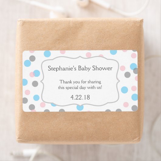 Meisje jongen tweeling / geslacht onthullen waterf etiket (Insitu)