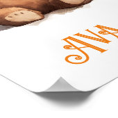 Meisje & Jongen Tweeling Kwekerij,  Teddyberen, Poster (Hoek)