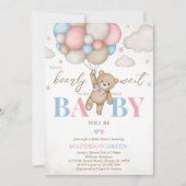 Meisje Jongen We kunnen nauwelijks wachten op Baby Kaart (Voorkant)