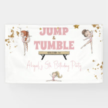 Meisje Jump & Tumble Gymnastiek Verjaardagsfeest
